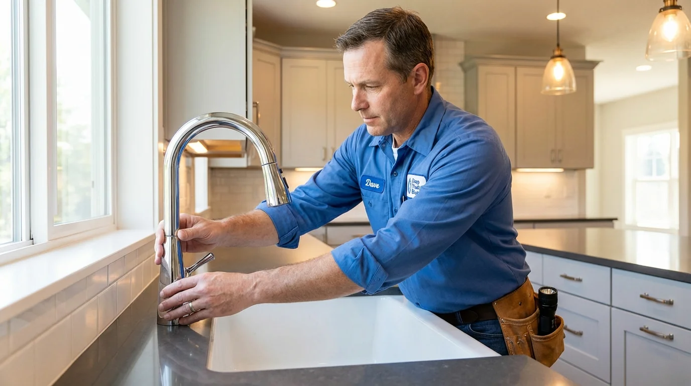 Kitchen faucet installation by Johns Plumbing LLC in Cuba